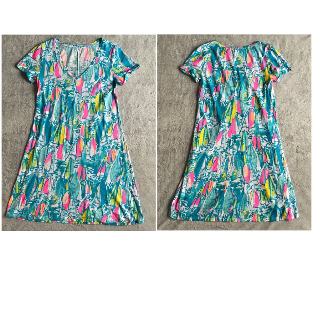 Lilly Pulitzer Jessica Knit Dress Beach & Bae Boat - Picture 3 of 11